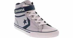 Athletics & Sneakers|CONVERSE Pro Blaze Easy-On Junior Boys’ (4-7) Hi-Top Sneaker Grey