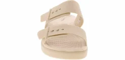Comfort Sandals|Flat Sandals|CROCS Brooklyn Low Low Sandstone Women’s Footbed Sandal Beige