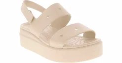Comfort Sandals|Wedge & Platform Sandals|CROCS Brooklyn 4U Women's Wedge Sandal White