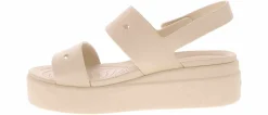 Comfort Sandals|Wedge & Platform Sandals|CROCS Brooklyn 4U Women's Wedge Sandal White