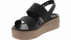 Comfort Sandals|Wedge & Platform Sandals|CROCS Brooklyn Women's Platform Sandal Black