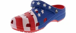 Comfort Shoes|Water Shoes|CROCS Classic American Flag Men's Clog Red