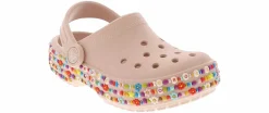 Casual|CROCS Classic Beaded Band Youth Girls’ (13-6) Clog Pink