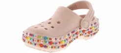 Casual|CROCS Classic Beaded Band Youth Girls’ (13-6) Clog Pink
