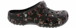 Flat|Comfort Shoes|CROCS Classic Ditsy Floral Women’s Casual Clog Black