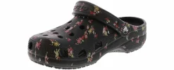 Flat|Comfort Shoes|CROCS Classic Ditsy Floral Women’s Casual Clog Black