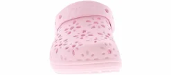 Casual|Outdoor Shoes|CROCS Classic Floral Cut-Out Youth Girls' (11-3) Clog Pink