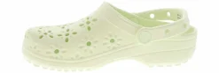 Flat|Comfort Shoes|CROCS Classic Floral Cut-Out Women's Clog Green