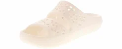 Wedge & Platform Sandals|CROCS Classic Floral Cutout Chalk Women’s Sandal White