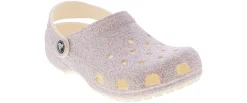 Casual|CROCS Classic Glitter Clog Youth Girls’ (11-3) Casual Clog White