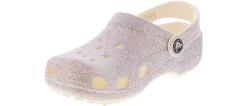 Casual|CROCS Classic Glitter Clog Youth Girls’ (11-3) Casual Clog White
