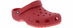 Flat|Comfort Shoes|CROCS Classic Glitter Women’s Clog Red