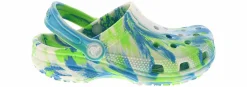 Casual|CROCS Classic Glow Marbled Youth Kids' (11-5) Clog Blue