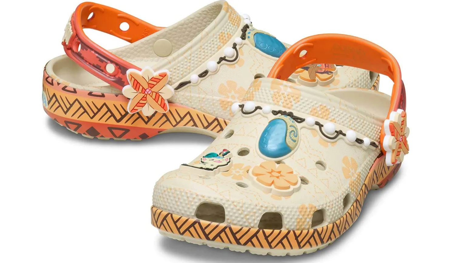 Casual|CROCS Disney Moana Kids’ Classic Clog Orange