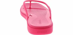 Comfort Sandals|Flip Flops|CROCS Miami Flip Women's Thong Sandal Pink