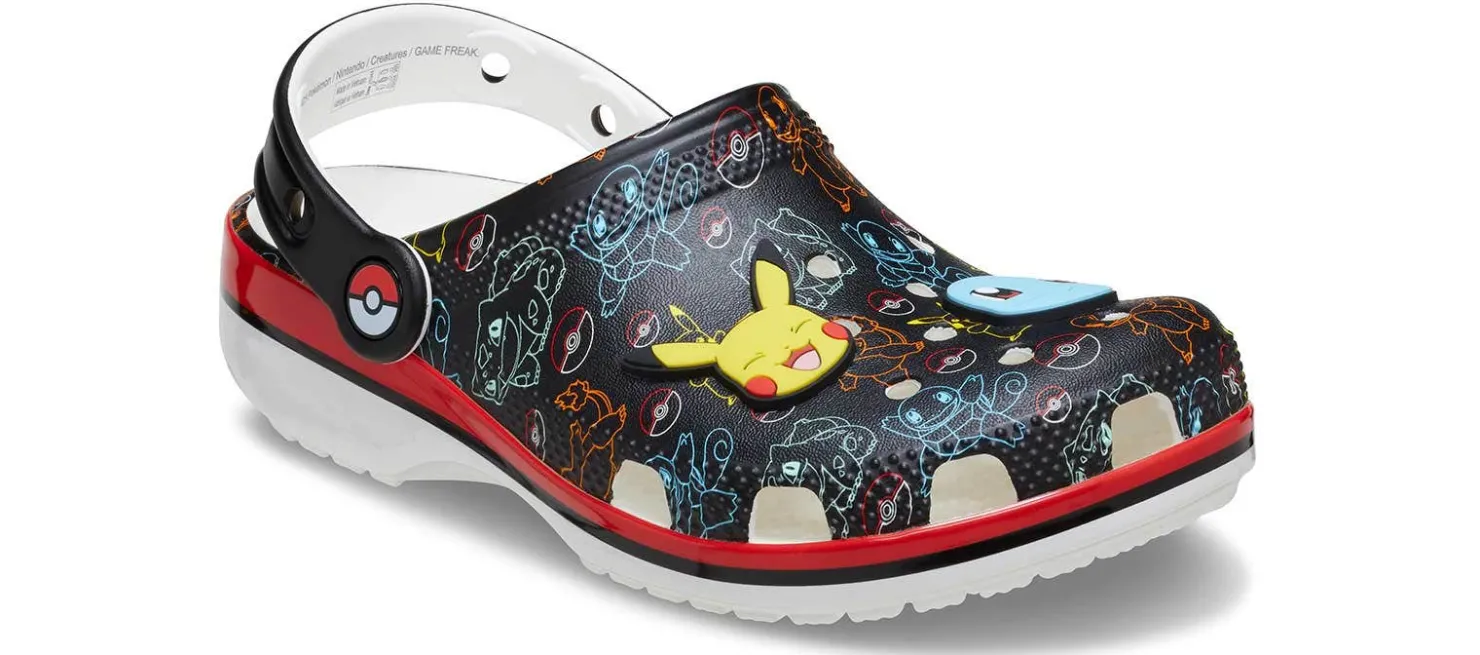 Casual|CROCS Pokémon Print Kids' (11-6) Classic Clog Black