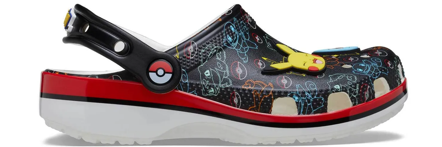 Casual|CROCS Pokémon Print Kids' (11-6) Classic Clog Black