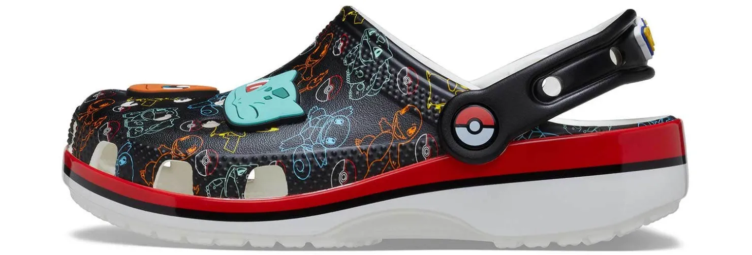 Casual|CROCS Pokémon Print Kids' (11-6) Classic Clog Black