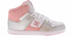 Skate Shoes|DC SHOES Cure Hi Women’s Hi-Top Skate Sneaker Silver