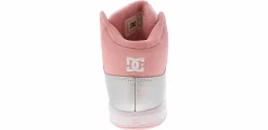 Skate Shoes|DC SHOES Cure Hi Women’s Hi-Top Skate Sneaker Silver