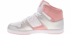Skate Shoes|DC SHOES Cure Hi Women’s Hi-Top Skate Sneaker Silver