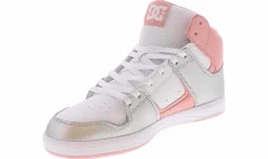 Skate Shoes|DC SHOES Cure Hi Women’s Hi-Top Skate Sneaker Silver