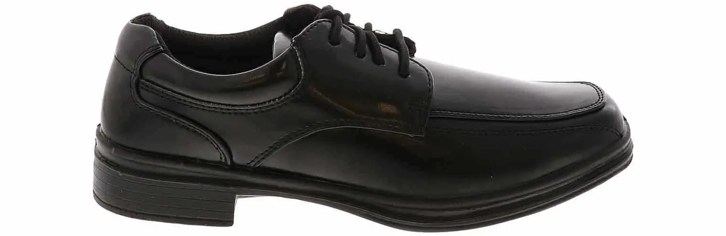 Casual|Dress Shoes|DEERSTAGS Deerstag Sharp Youth Boys’ (11-7) Wide-Width Dress Shoe Black