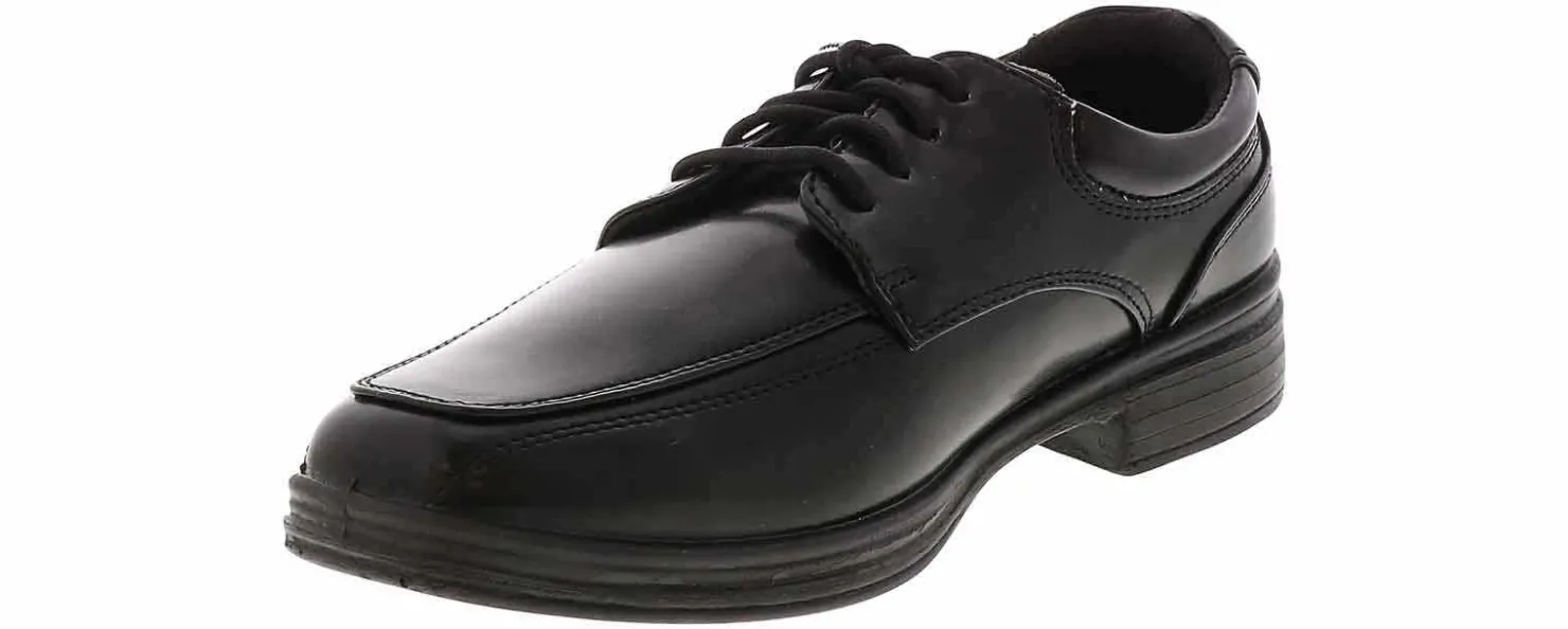 Casual|Dress Shoes|DEERSTAGS Deerstag Sharp Youth Boys’ (11-7) Wide-Width Dress Shoe Black