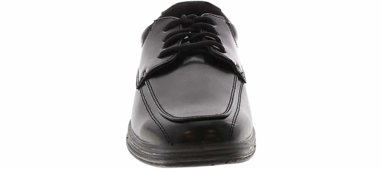 Casual|Dress Shoes|DEERSTAGS Deerstag Sharp Youth Boys’ (11-7) Wide-Width Dress Shoe Black