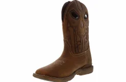 Safety Toe Boots|Slip Resistant|DOUBLE H Lycan 11 Inch Roper Men’s Composite Toe Work Boot Brown