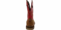 Safety Toe Boots|Slip Resistant|DOUBLE H Phantom Rider 11 Inch Men’s Composite Toe Work Boot Red