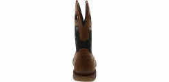 Safety Toe Boots|Slip Resistant|DOUBLE H Phantom Rider 11-Inch Men’s Soft Toe Work Boot Brown