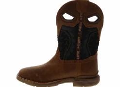 Safety Toe Boots|Slip Resistant|DOUBLE H Phantom Rider 11-Inch Men’s Soft Toe Work Boot Brown