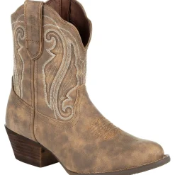 Western Boots|Short Boots & Booties|DURANGO Crush Women's Shortie Western Boot Brown