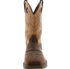 Safety Toe Boots|Slip Resistant|DURANGO Rebel 11-Inch Men's Steel Toe Work Boot Brown