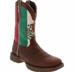Western Boots|DURANGO Rebel Mexico Flag Men's Western Boot Brown