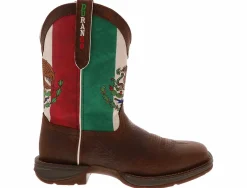 Western Boots|DURANGO Rebel Mexico Flag Men's Western Boot Brown