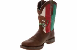 Western Boots|DURANGO Rebel Mexico Flag Men's Western Boot Brown