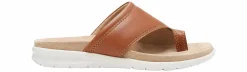 Comfort Sandals|Flat Sandals|EASTLAND Dallas Women's Thong Slide Sandal Brown