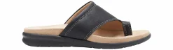Comfort Sandals|Flip Flops|EASTLAND Dallas Women's Thong Slide Sandal Black