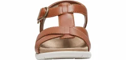 Comfort Sandals|Flat Sandals|EASTLAND Kayla Women's Slide Sandal Brown