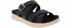 Flat Sandals|EASTLAND Marshfield Navy Strap Women's Sandal Blue