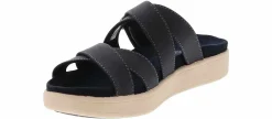 Flat Sandals|EASTLAND Marshfield Navy Strap Women's Sandal Blue