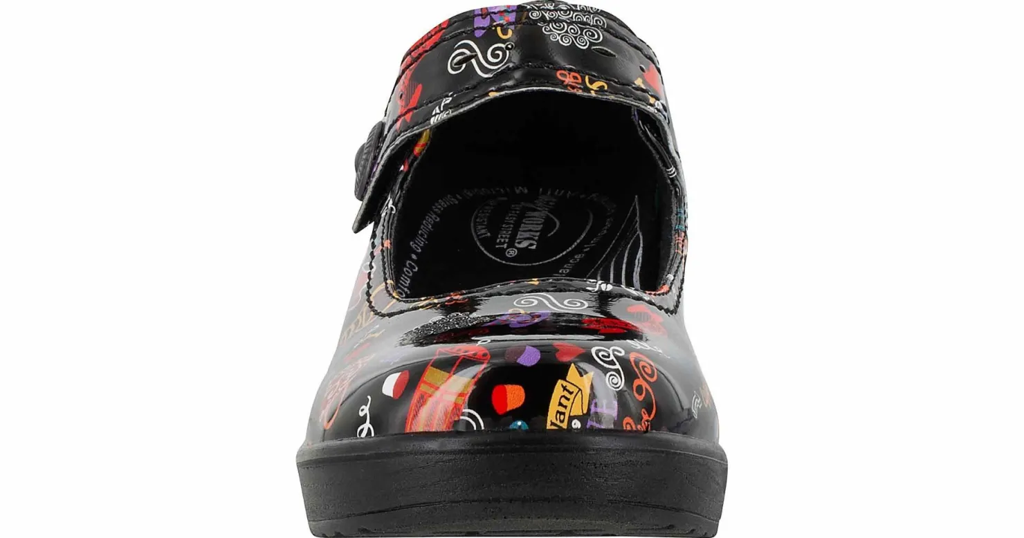 Slip Resistant|EASY WORKS Letsee Women’s Slip Resistant Work Shoe Black