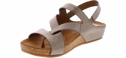 Comfort Sandals|Footbed Sandals|EURO SOFT BY SOFFT Gianetta Pewter Women’s Comfort Wedge Sandal Grey