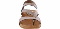Comfort Sandals|Footbed Sandals|EURO SOFT BY SOFFT Gianetta Pewter Women’s Comfort Wedge Sandal Grey
