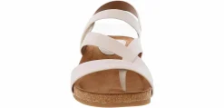 Comfort Sandals|Footbed Sandals|EURO SOFT BY SOFFT Gianetta Women’s Comfort Wedge Sandal White