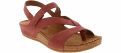 Comfort Sandals|Wedge & Platform Sandals|EURO SOFT BY SOFFT Gianetta Women's Comfort Wedge Sandal Desert Rose Pink