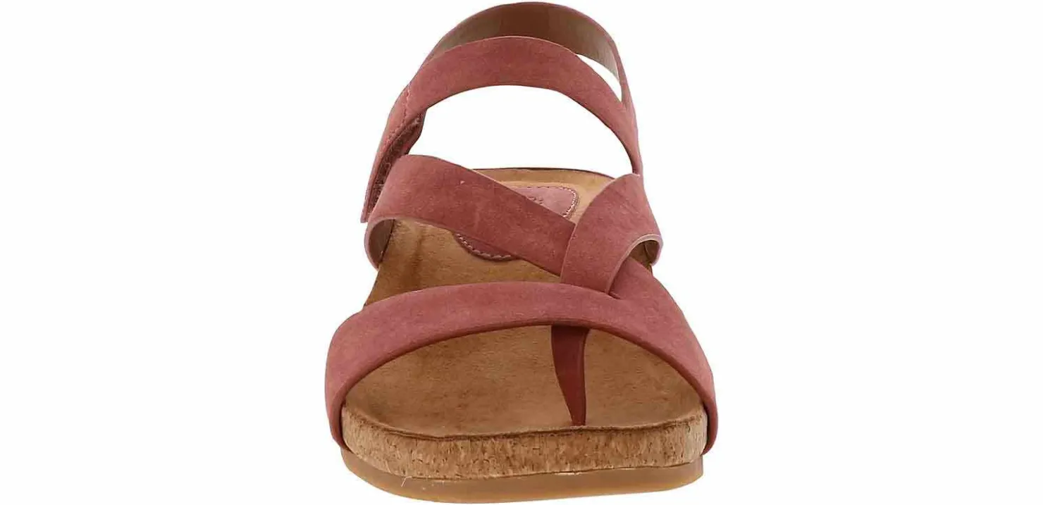 Comfort Sandals|Wedge & Platform Sandals|EURO SOFT BY SOFFT Gianetta Women's Comfort Wedge Sandal Desert Rose Pink