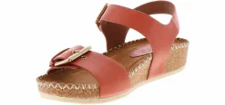 Comfort Sandals|Wedge & Platform Sandals|EURO SOFT BY SOFFT Gypsie Mango Women’s Wedge Sandal Orange